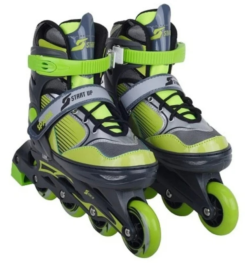 

Коньки Start Up Spark р.M 35-38 Grey-Lime 360 342