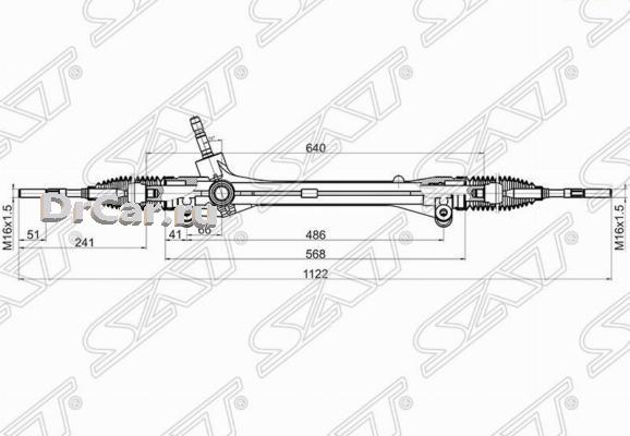 

Sat Рейка Рулевая Lexus Rx270/350/450H 08- Lhd SAT ST4551048040