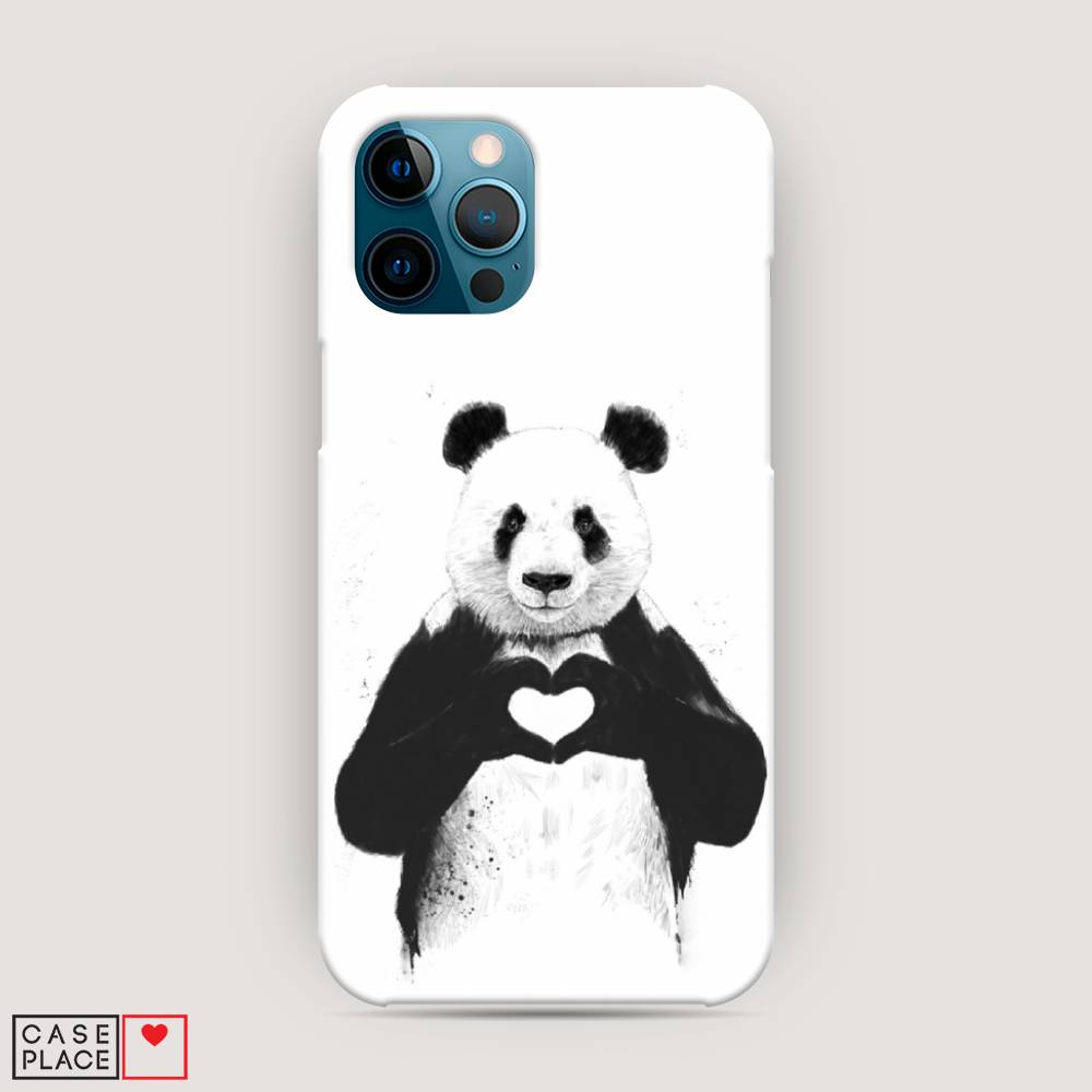

Пластиковый чехол "Панда love" на Apple iPhone 12 Pro Max, 12720-7