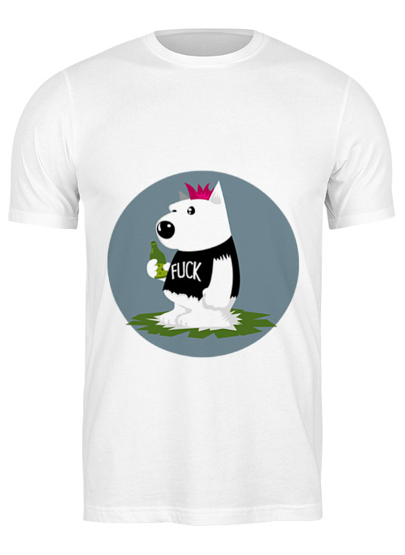 

Футболка мужская Printio Bad dog белая 3XL, Белый, Bad dog
