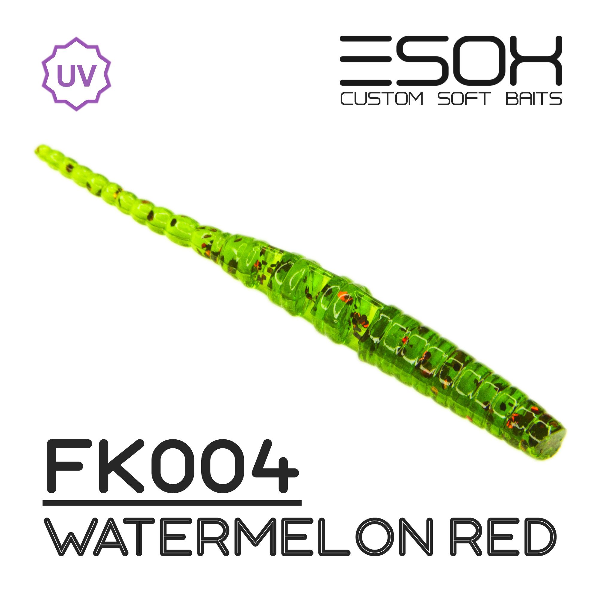 

Силиконовая приманка Esox Ivastick 50 мм цвет FK004 Watermelon Red 10 шт, Ivastick