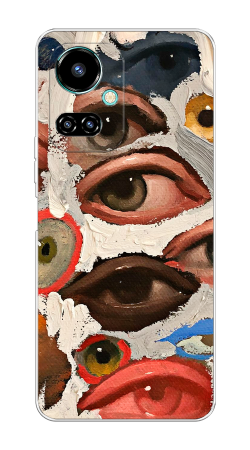 

Чехол Awog на Tecno Camon 19/19 Pro 4G "Глаза масляная живопись", Разноцветный, 302250-7