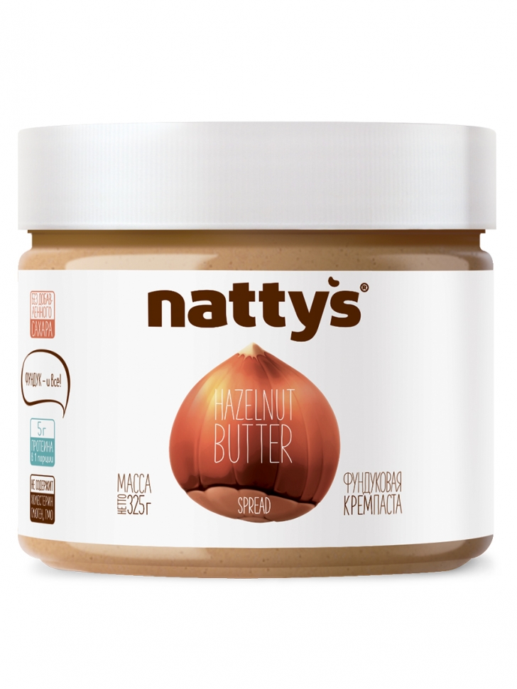 

Паста Nattys Spread фундуковая без меда 325 г