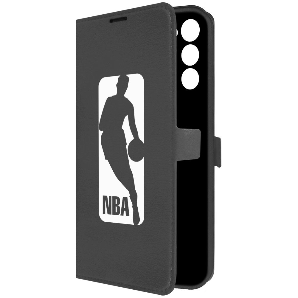 

Чехол-книжка Krutoff Eco Book для Tecno Spark Go 2022 NBA черный