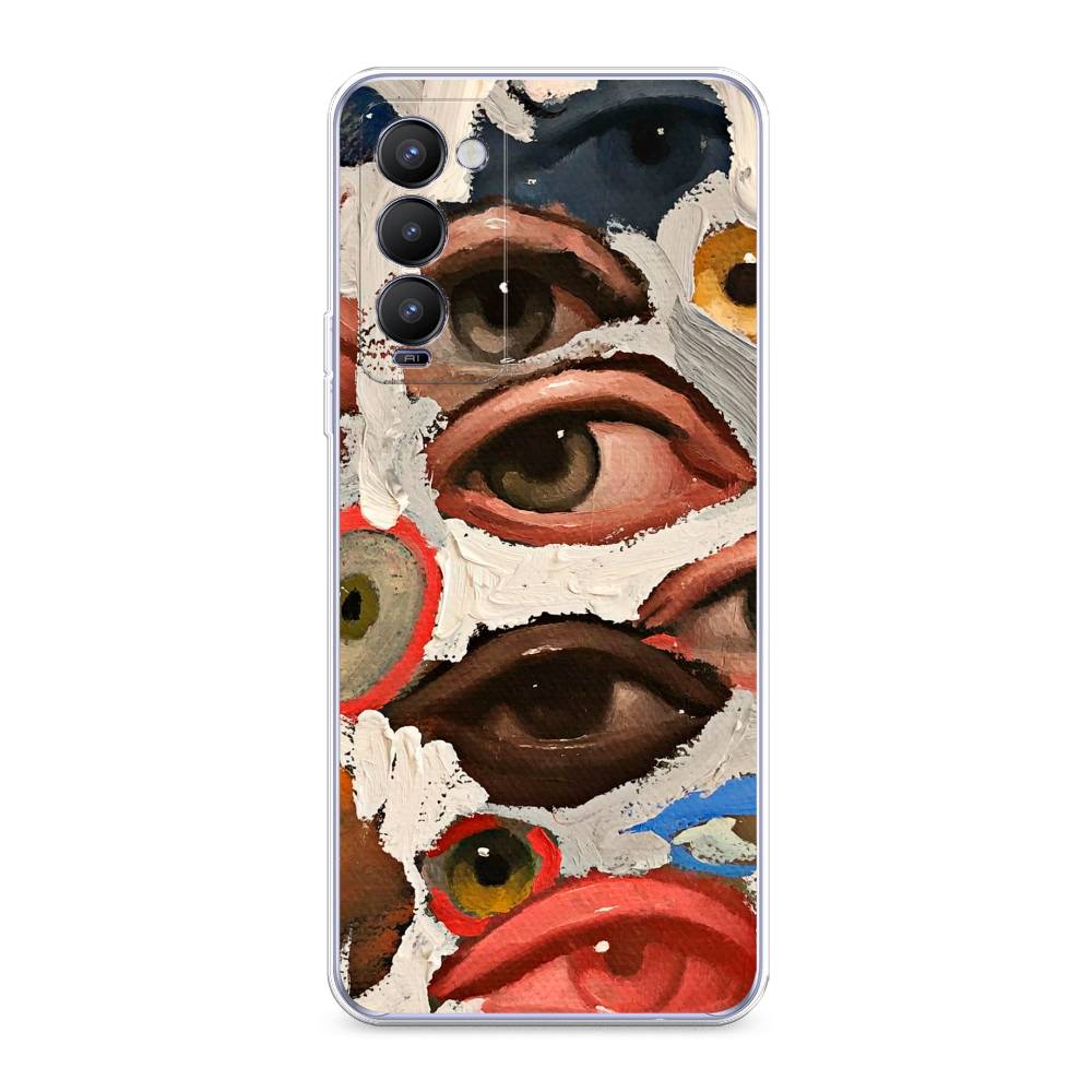 

Чехол Awog на Tecno Camon 18/18T "Глаза масляная живопись", Разноцветный, 300950-7