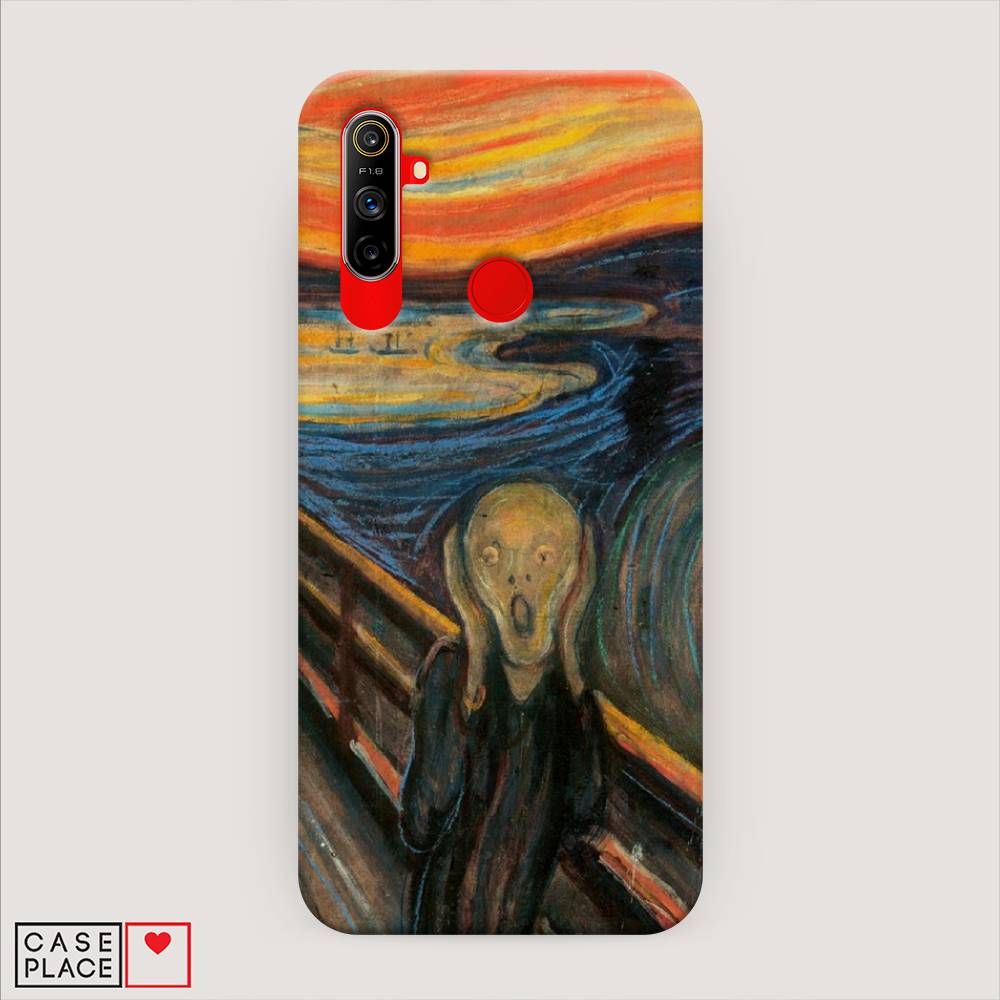

Пластиковый чехол "Крик" на Realme C3, 253020-7