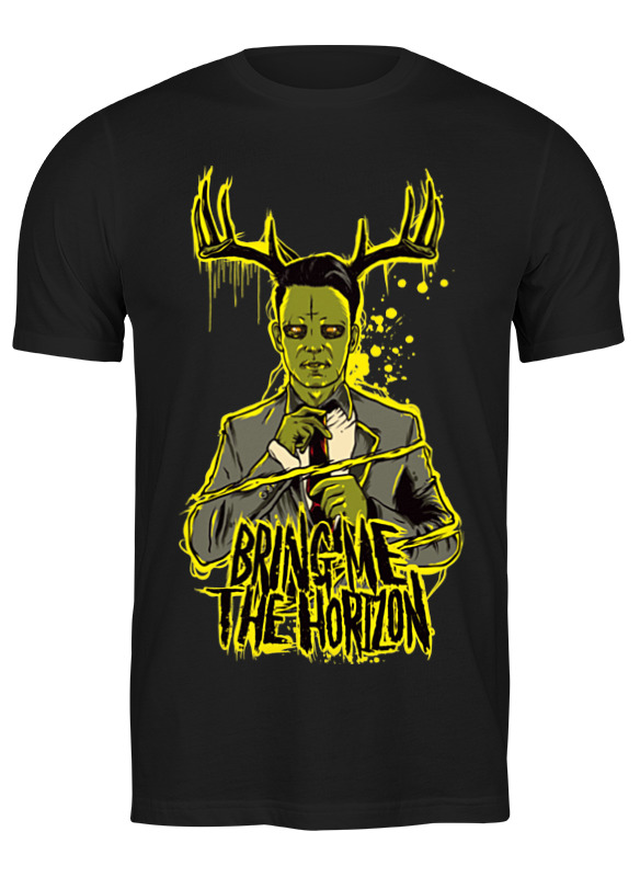 

Футболка мужская Printio Bring me the horizon черная 3XL, Черный, Bring me the horizon