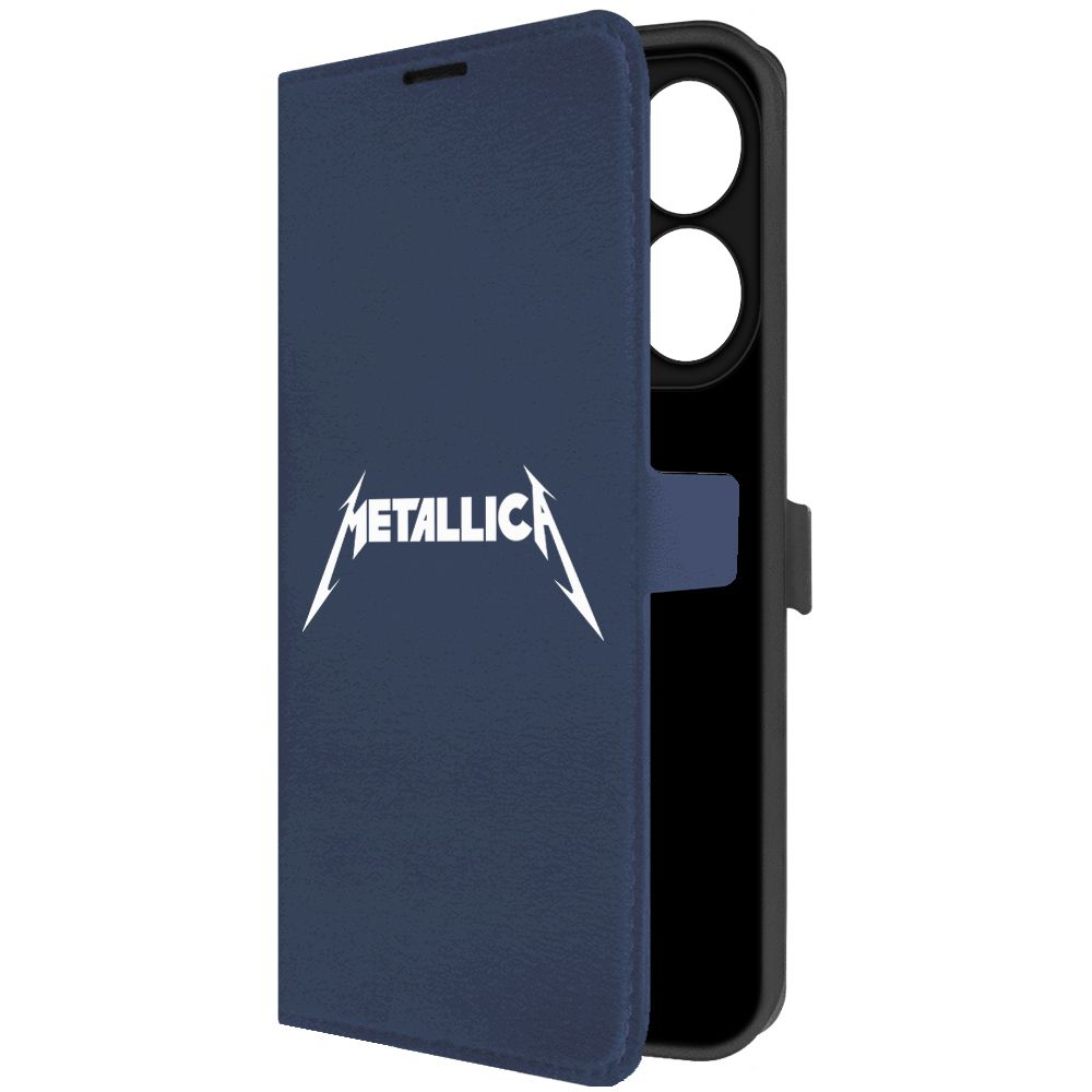 

Чехол-книжка Krutoff Eco Book для Tecno Spark 20 Metallica синий