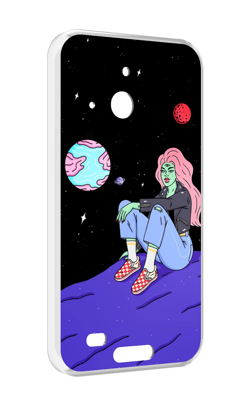 

Чехол MyPads девушка-на-луне-мультик для Oukitel WP20 / WP20 Pro, Прозрачный, Tocco