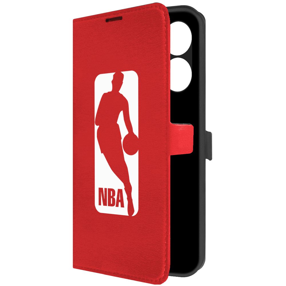 

Чехол-книжка Krutoff Eco Book для Tecno Spark 10C NBA красный