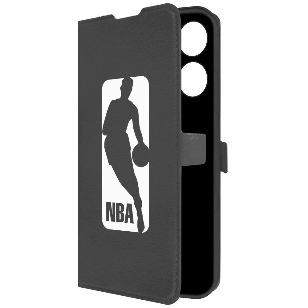 

Чехол-книжка Krutoff Eco Book для Tecno Spark 10 Pro NBA черный