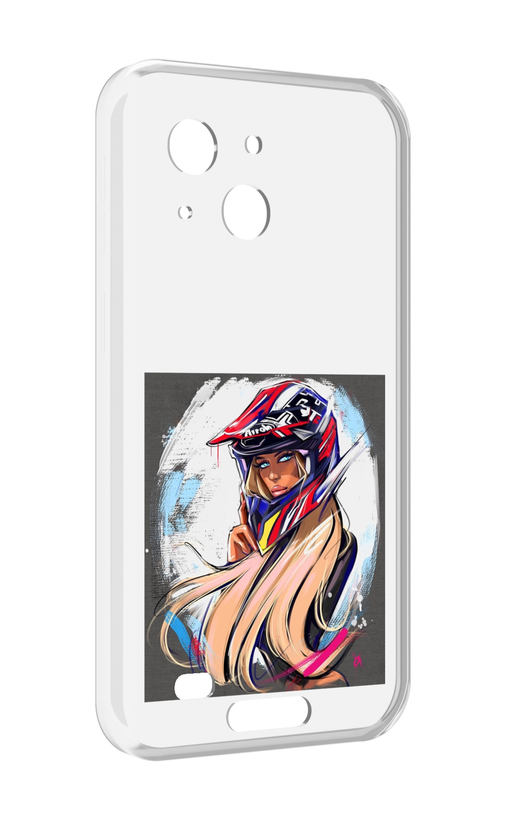 

Чехол MyPads девушка-в-шлеме для Oukitel WP20 / WP20 Pro, Прозрачный, Tocco