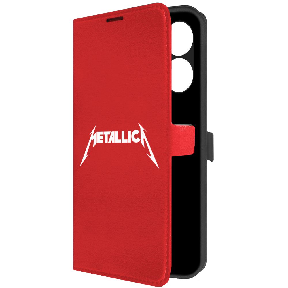 

Чехол-книжка Krutoff Eco Book для Tecno Spark 10 Metallica красный