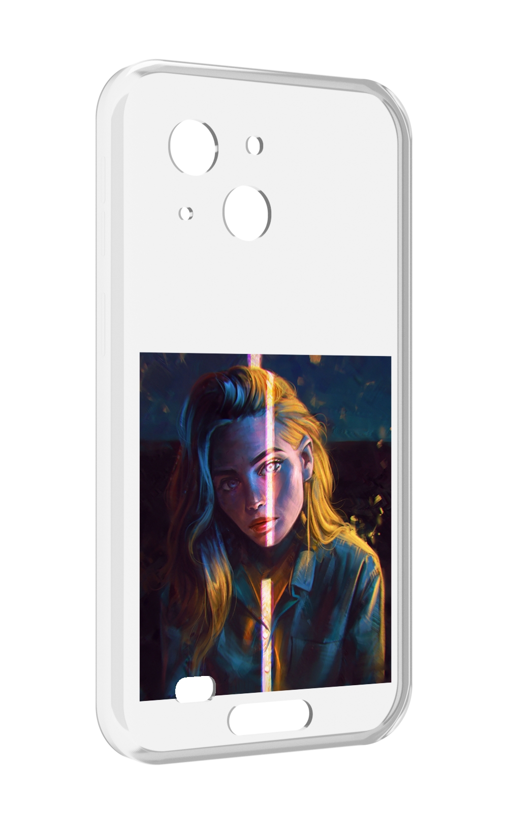 

Чехол MyPads девушка-в-тени для Oukitel WP20 / WP20 Pro, Прозрачный, Tocco