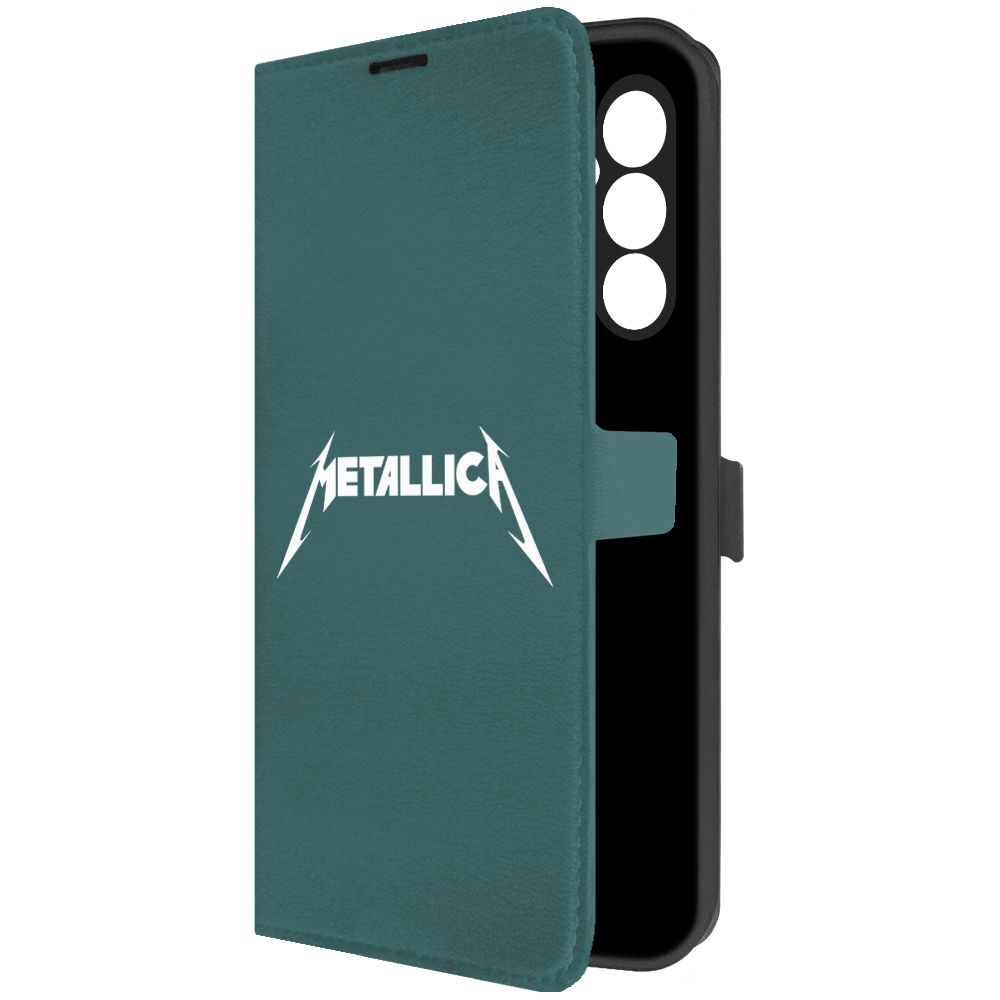 

Чехол-книжка Krutoff Eco Book для Tecno Pova Neo 2 Metallica зелёный опал, Зеленый