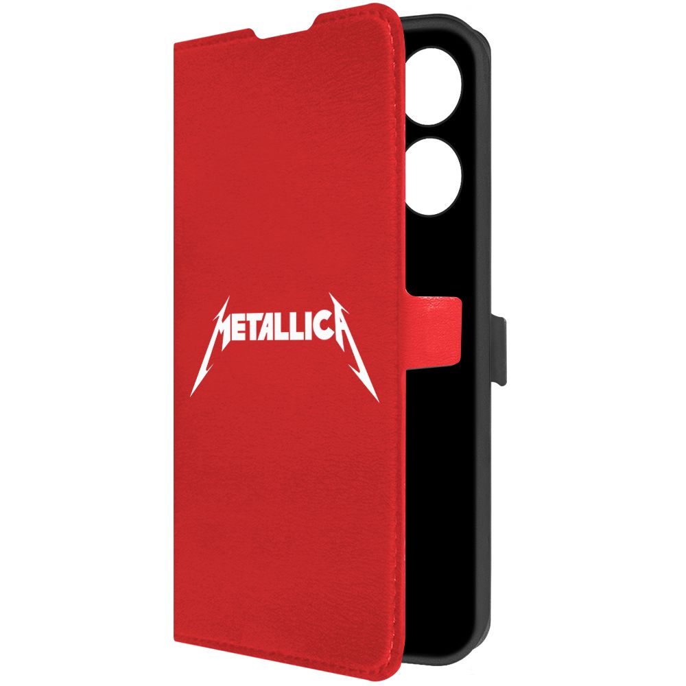 

Чехол-книжка Krutoff Eco Book для TECNO Pova 5 Metallica (Металлика) (красный)