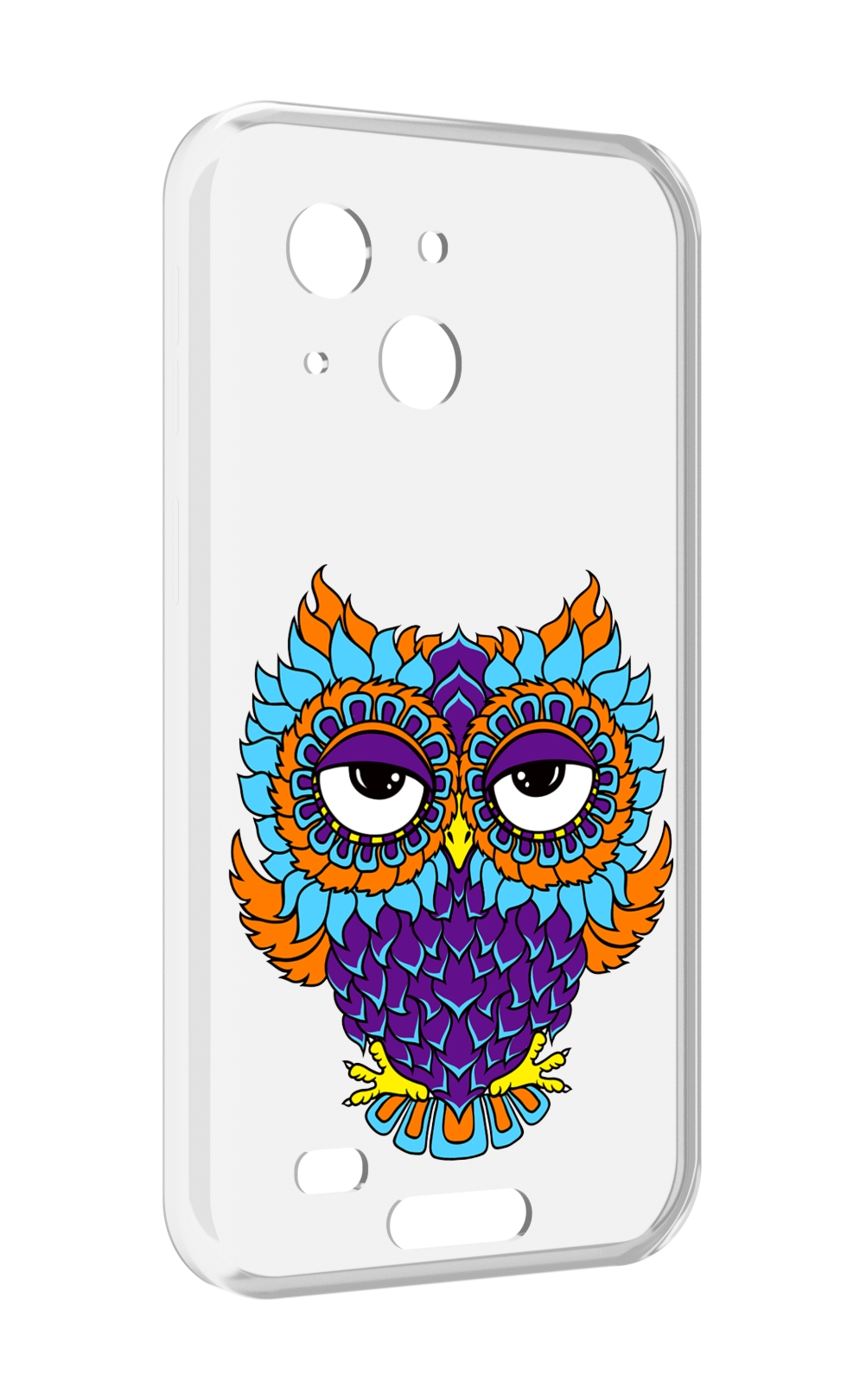 

Чехол MyPads Цветная сова для Oukitel WP20 / WP20 Pro, Прозрачный, Tocco