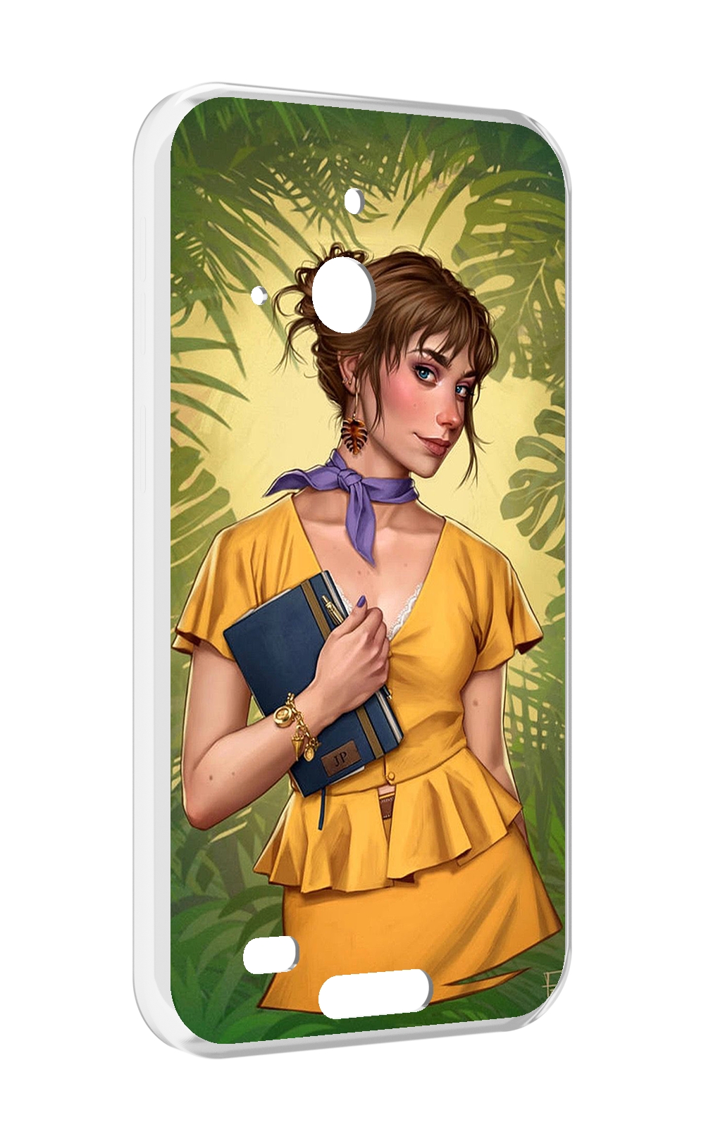 

Чехол MyPads девушка-в-зелени женский для Oukitel WP20 / WP20 Pro, Прозрачный, Tocco