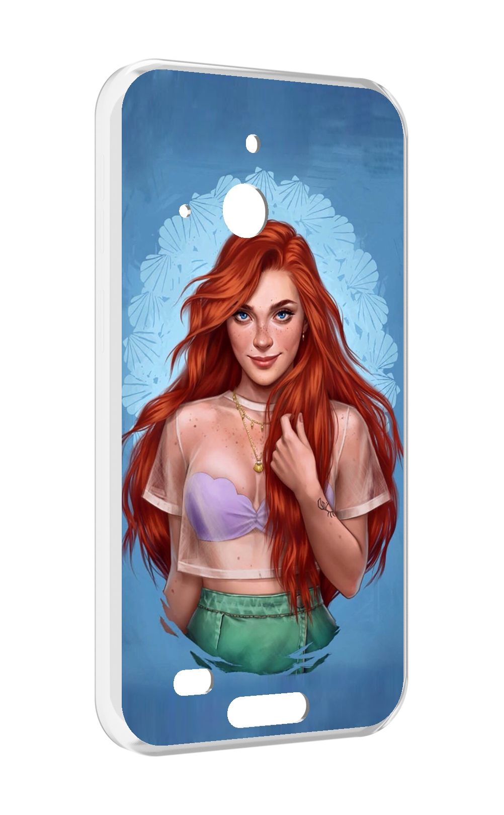 

Чехол MyPads девушка-в-голубом-фоне женский для Oukitel WP20 / WP20 Pro, Прозрачный, Tocco