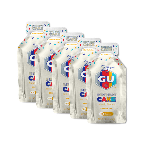 

GU Energy Gel энергетический гель для бега Праздничный торт, 5 шт., 111122.5