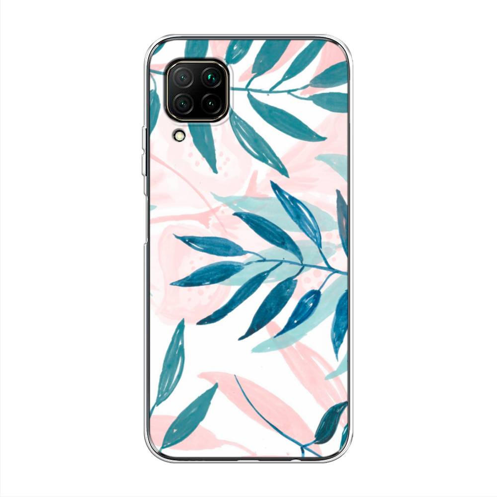 фото Чехол awog "акварельные веточки" для huawei p40 lite