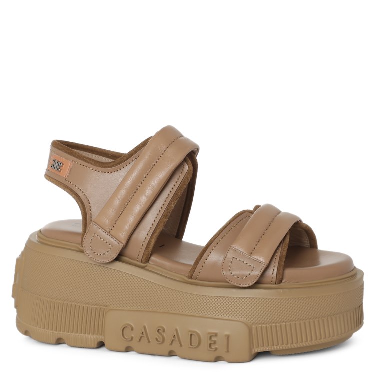 

Босоножки женские Casadei 2L943U070 бежевые 38 EU, 2L943U070