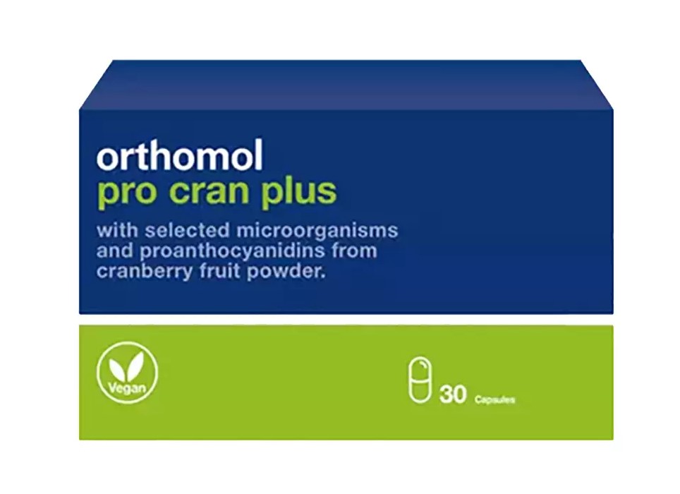 Купить Препарат для мочевыделительной системы Ортомол Pro Cran Plus капсулы 410 мг 30 шт, Orthomol