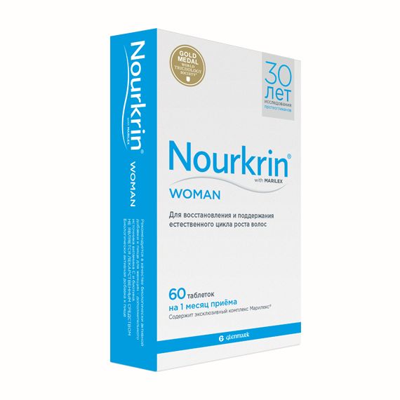 Купить НУРКРИН для женщин, Nourkrin Scanpharm для женщин таблетки 60 шт.