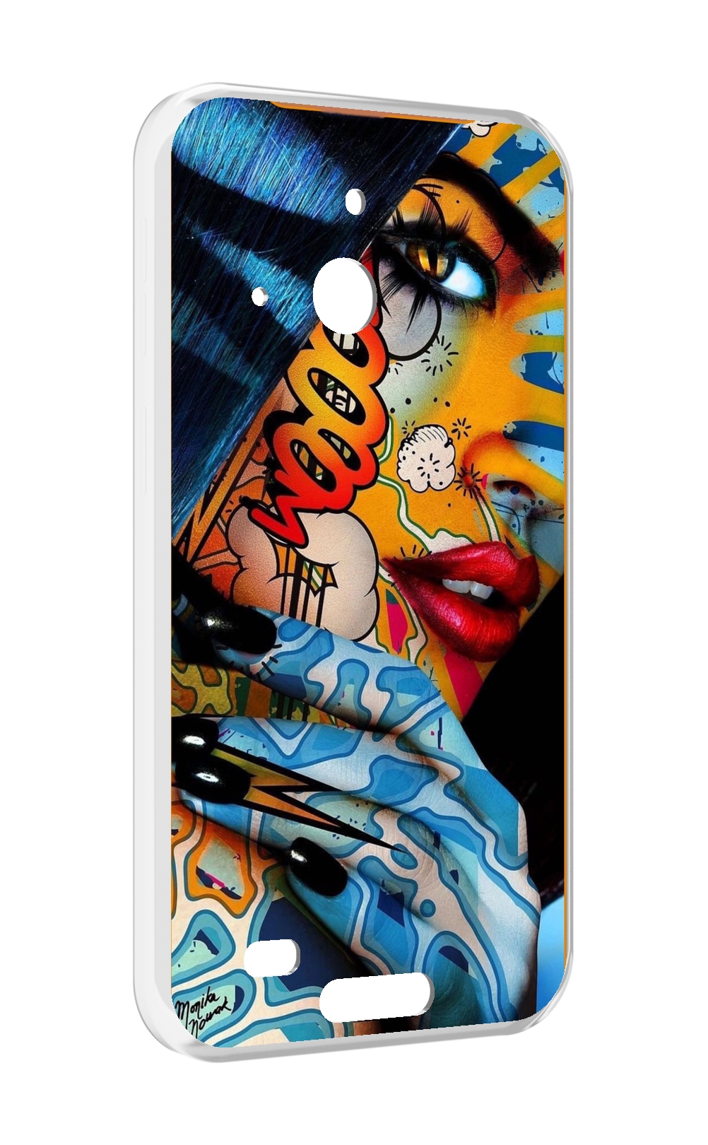 

Чехол MyPads девушка разрисованная краскам иженский для Oukitel WP20 / WP20 Pro, Прозрачный, Tocco