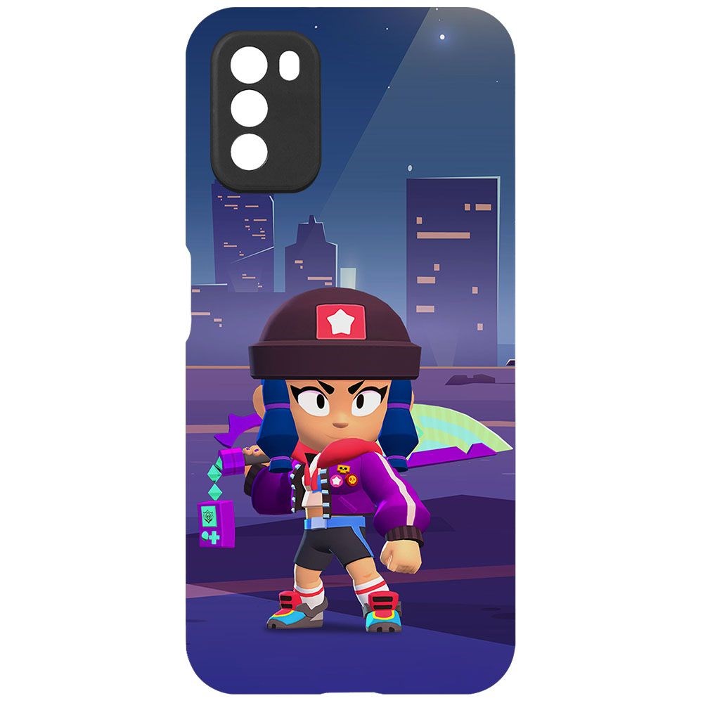 

Чехол-накладка Krutoff Софт Кейс Brawl Stars - Героиня Биби для Xiaomi Poco M3 черный