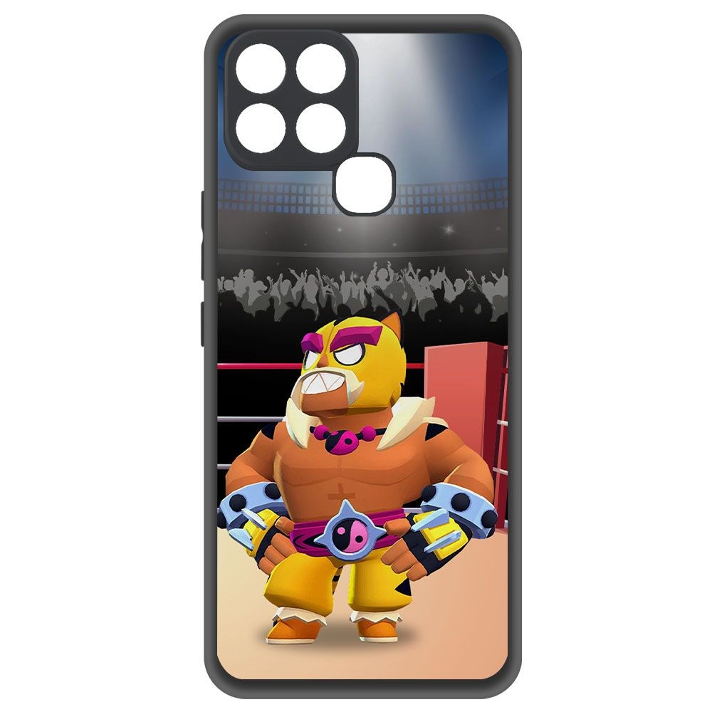 

Чехол-накладка Krutoff Софт Кейс Brawl Stars - Эль Тигро для INFINIX Smart 6 черный