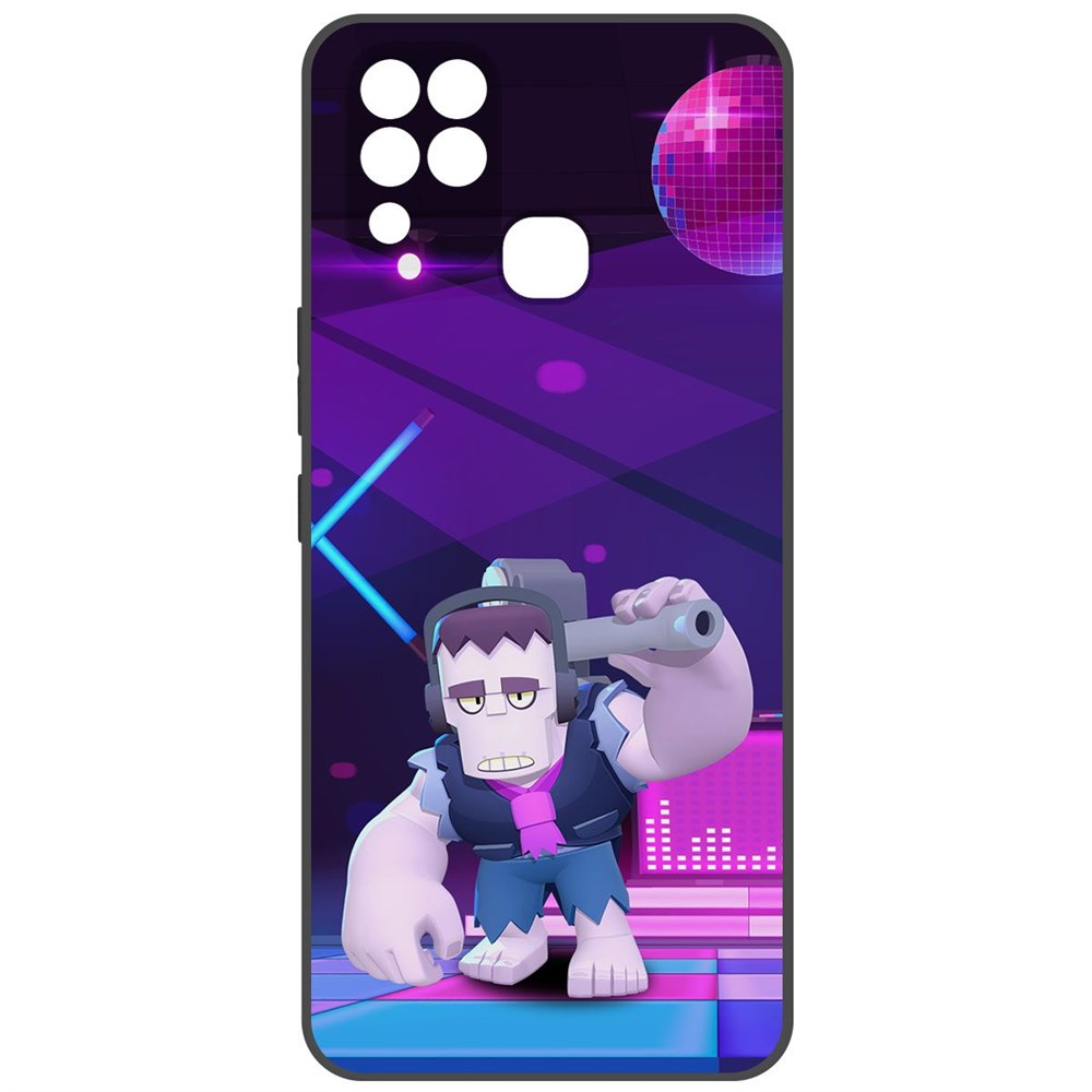 

Чехол-накладка Krutoff Софт Кейс Brawl Stars - Фрэнк для INFINIX Hot 11 черный