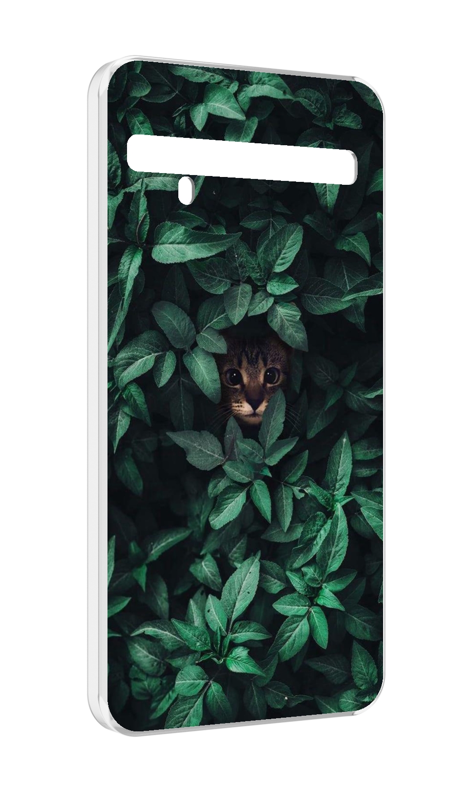 

Чехол MyPads котенок в листьях для TCL 10 Pro / TCL 10 + Plus, Прозрачный, Tocco
