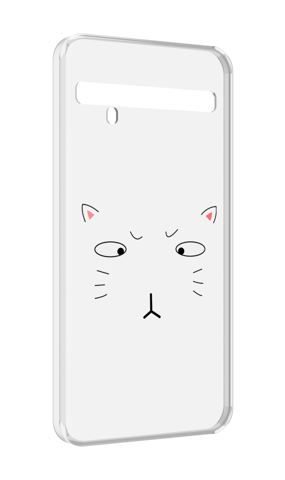 

Чехол MyPads кот-части-лица для TCL 10 Pro / TCL 10 + Plus, Прозрачный, Tocco
