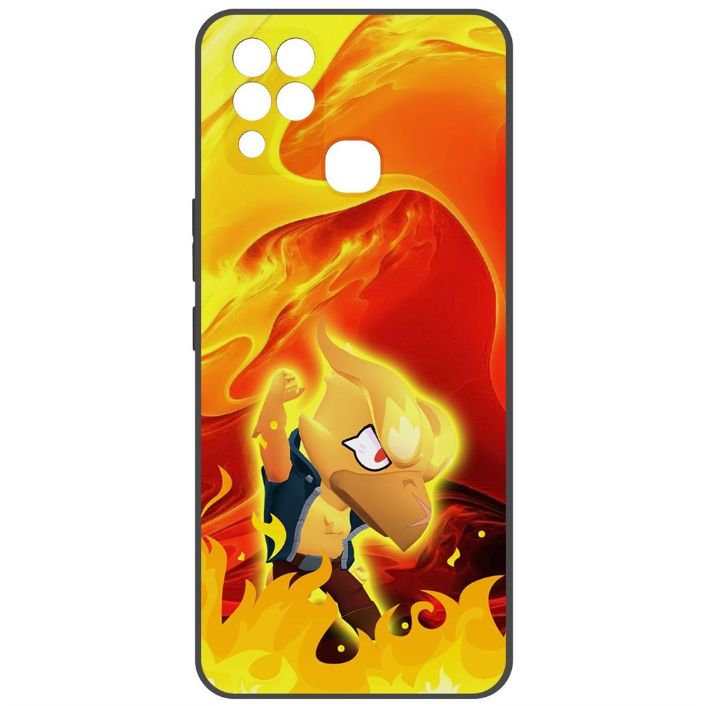 

Чехол-накладка Krutoff Софт Кейс Brawl Stars - Ворон-Феникс для INFINIX Hot 11 черный
