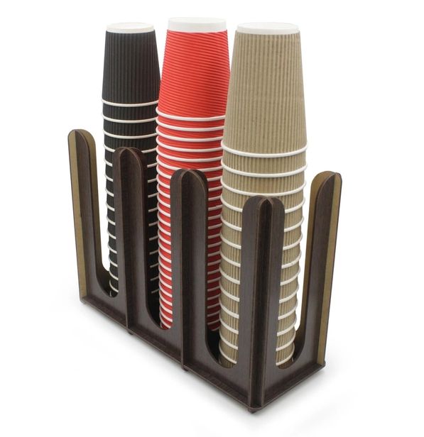 

Органайзер деревянный, подставка из дерева, держатель для одноразовыx стаканов и крышек