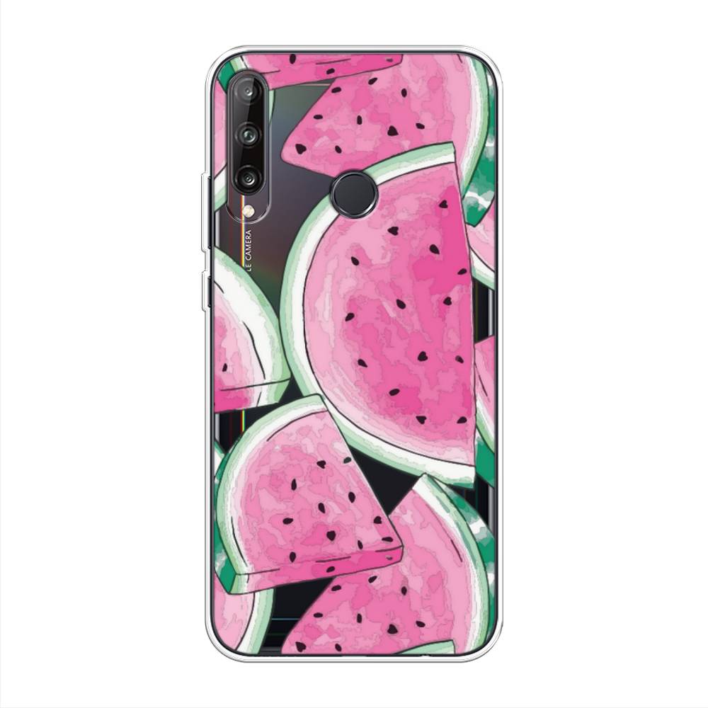 

Чехол Awog на Huawei Y7p "Акварельные арбузы", Зеленый;белый;розовый, 6103350-10
