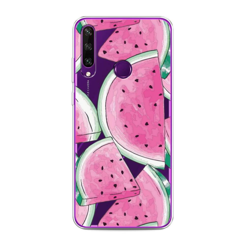 

Чехол Awog на Huawei Y6p "Акварельные арбузы", Зеленый;белый;розовый, 6103250-10