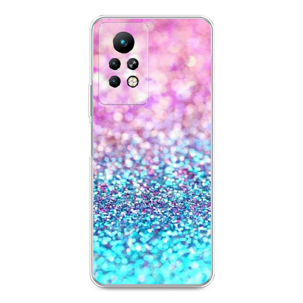 

Чехол Awog "Розово-голубые глиттеры рисунок" для Infinix Note 11 Pro