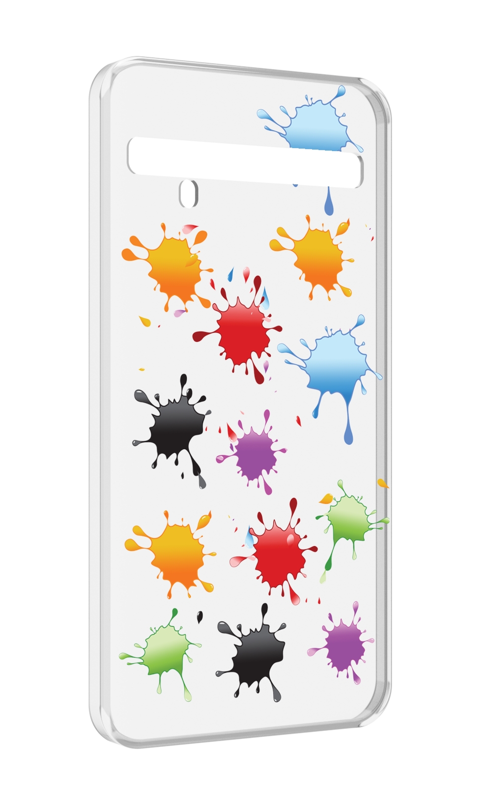 

Чехол MyPads кляксы для TCL 10 Pro / TCL 10 + Plus, Прозрачный, Tocco