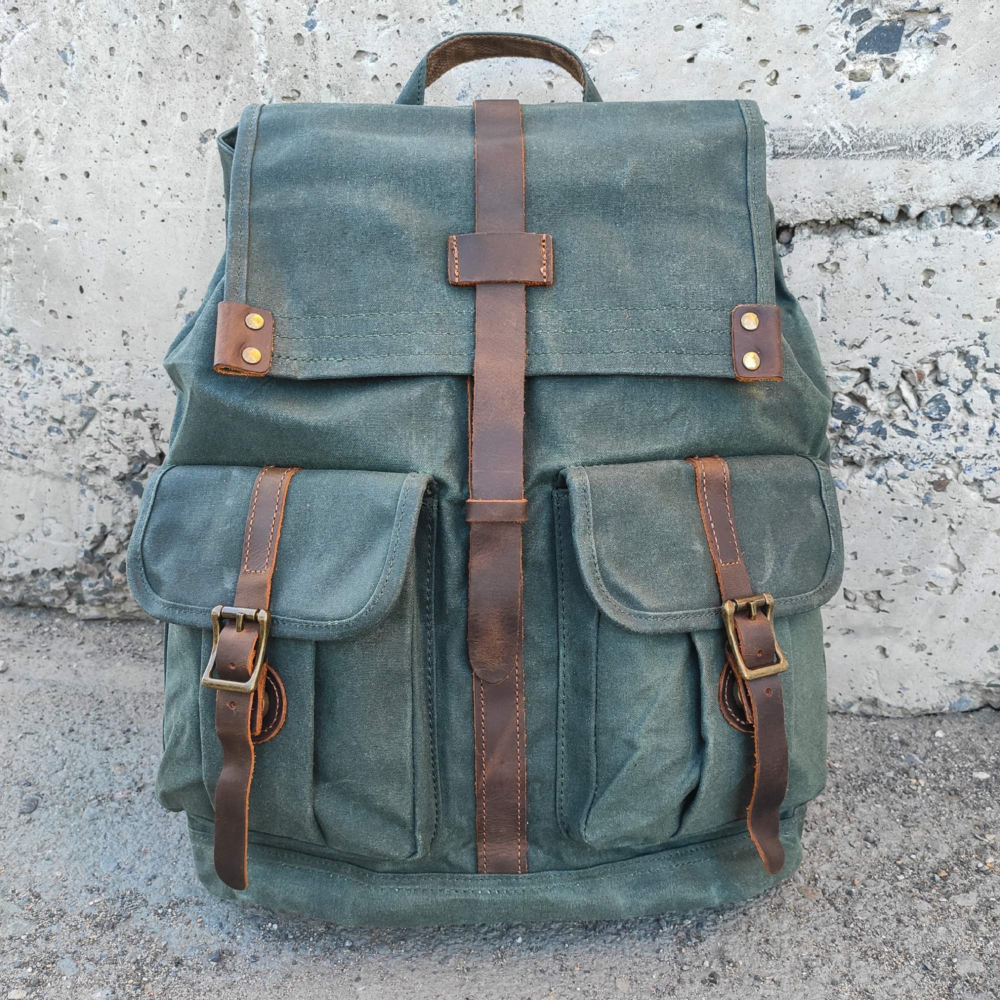 Рюкзак унисекс Orlen pack KS-08 зеленый, 43х35х16 см