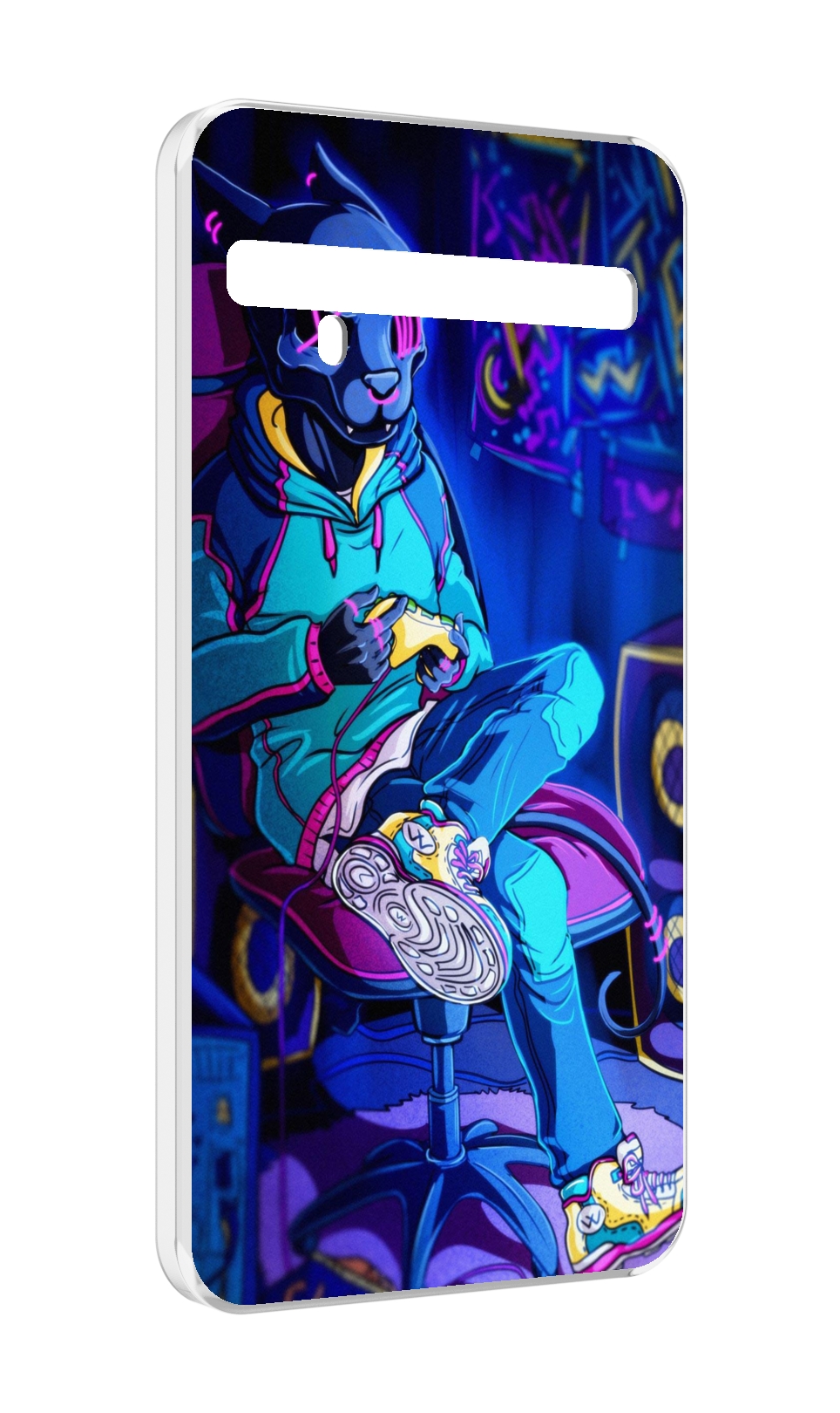 

Чехол MyPads киберпанк игрок для TCL 10 Pro / TCL 10 + Plus, Прозрачный, Tocco