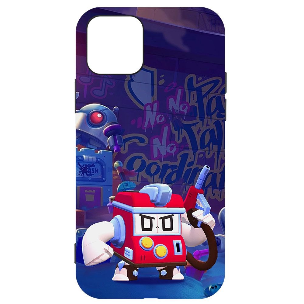 

Чехол-накладка Krutoff Софт Кейс Brawl Stars - V8-БИТ для iPhone 11 Pro черный
