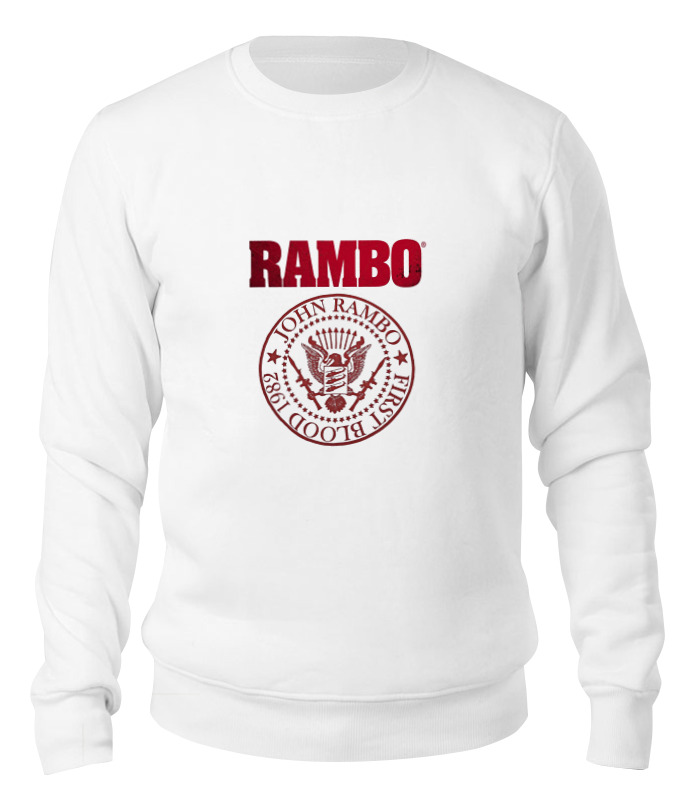 

Свитшот унисекс Printio Rambo белый XS, Rambo