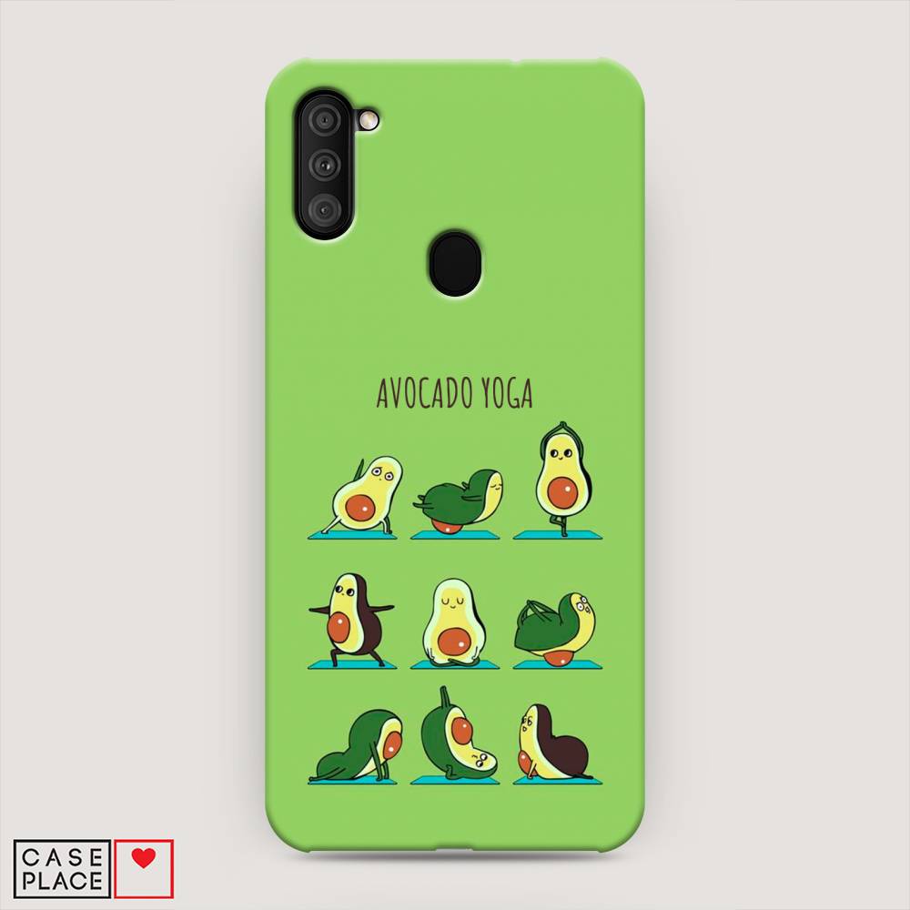 

Пластиковый чехол "Авокадо йога" на Samsung Galaxy A11, 2100120-7