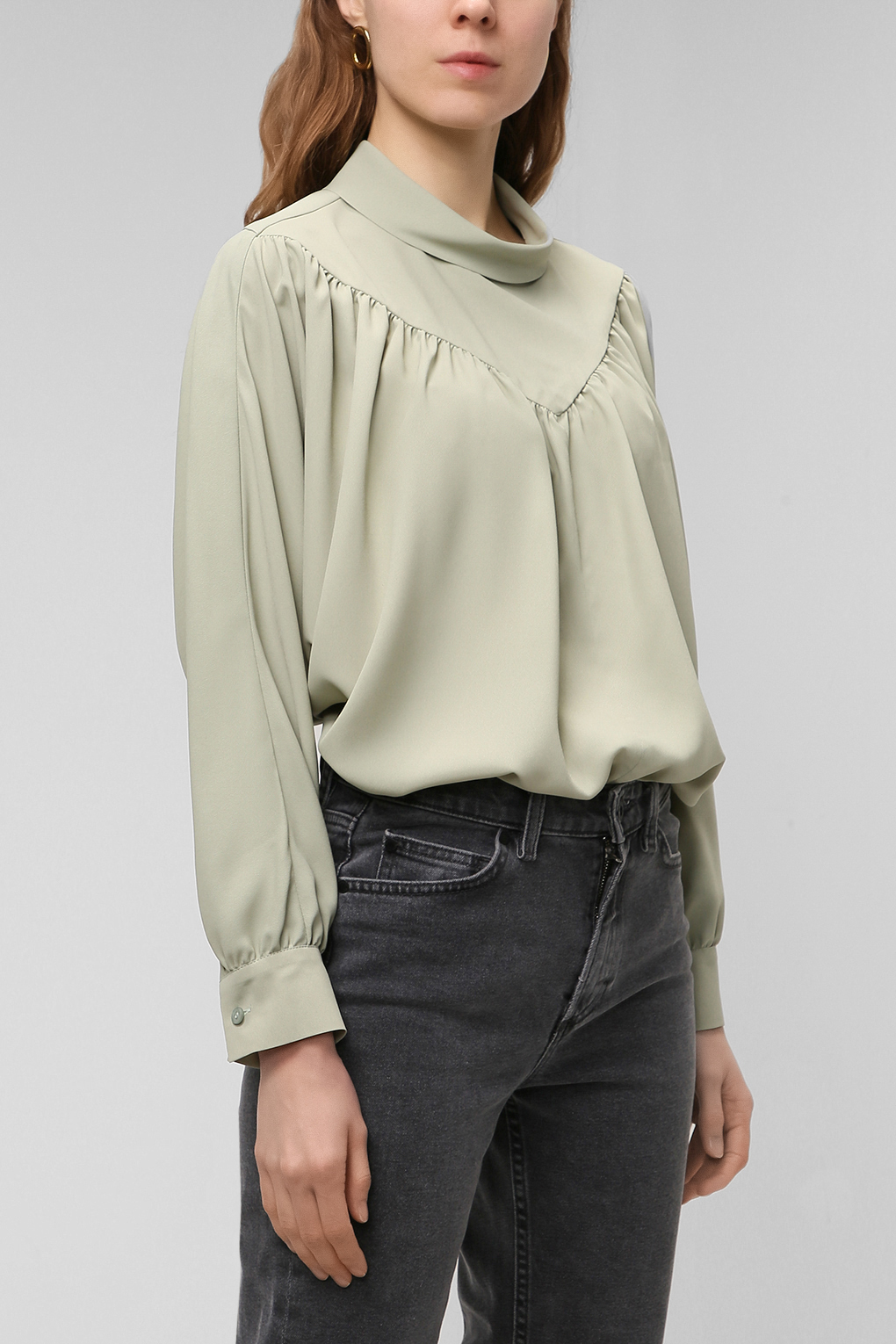 

Блуза женская PAOLA RAY PR221-2068 зеленая L, Зеленый, PR221-2068