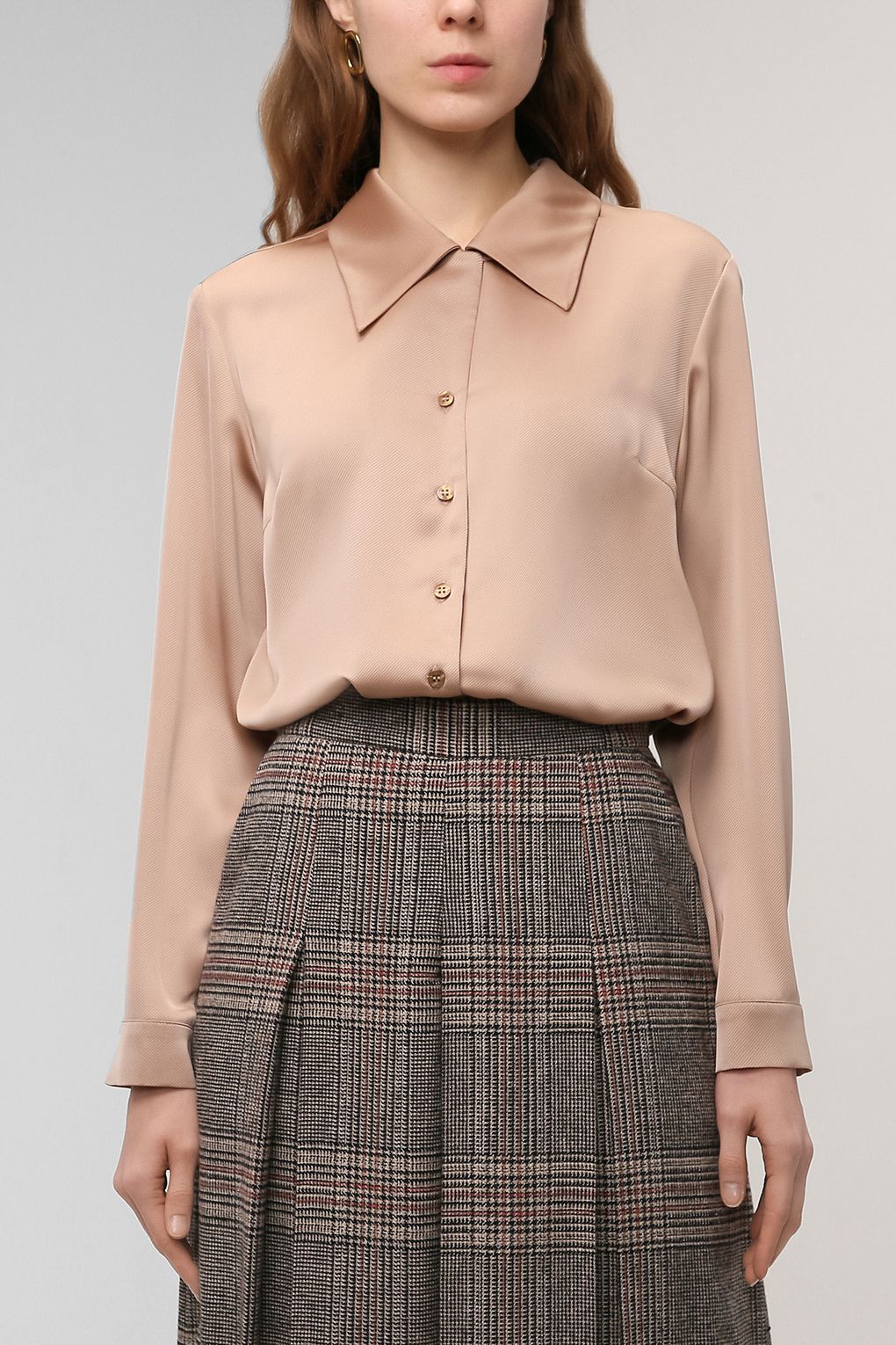 

Блуза женская PAOLA RAY PR221-2054 коричневая XL, PR221-2054
