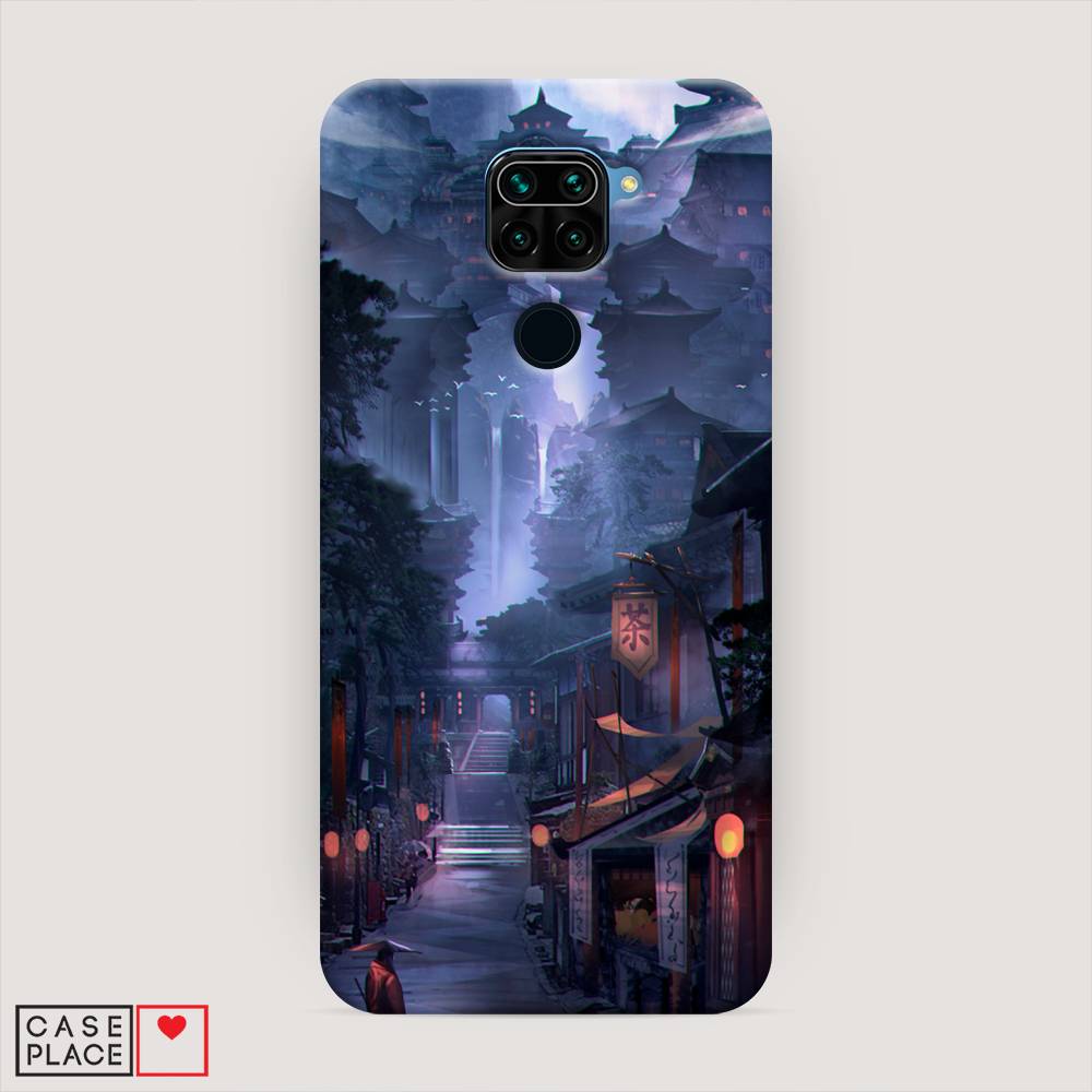 

Пластиковый чехол "Одинокий самурай" на Xiaomi Redmi Note 9, 38120-7