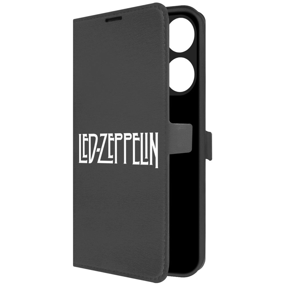 

Чехол-книжка Krutoff Eco Book для Tecno Pop 7 Pro Led Zeppelin черный