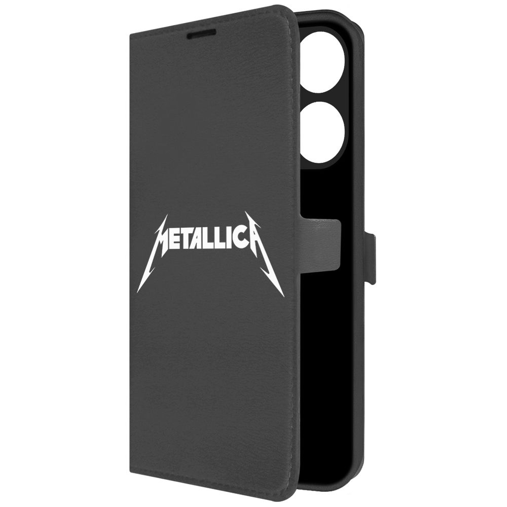 

Чехол-книжка Krutoff Eco Book для Tecno Pop 7 Pro Metallica черный